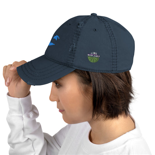 U.S.V.I. Lime Map Cap